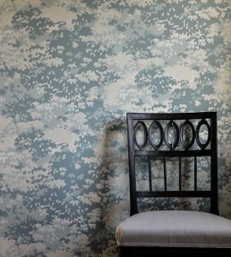 Into The Woods Wallpaper by Langelid Von Bromssen Pale Turqouise