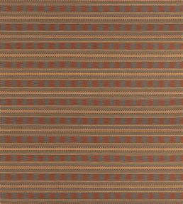 Inveraray Fabric by Mulberry Home Russet/Teal