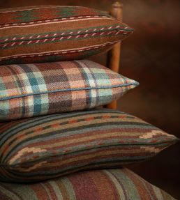 Inveraray Fabric by Mulberry Home Charcoal/Blue