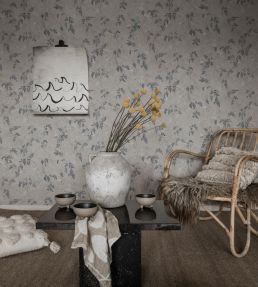 Irene Wallpaper by Sandberg Indigo Blue