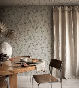 Irene Wallpaper by Sandberg Olive Green