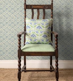 Iris Meadow Fabric by GP & J Baker Blue/Green