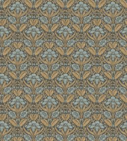 Iris Meadow Wallpaper by GP & J Baker Aqua/Ochre