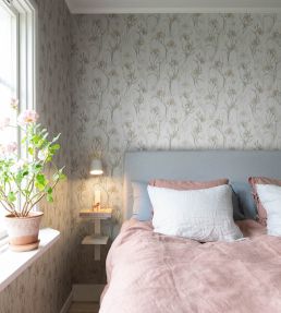 Iris Wallpaper by Sandberg Powder Pink