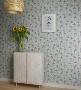 Iris Wallpaper by Sandberg Sky Blue