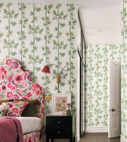 Isabella Wallpaper by Harlequin Porcelain / Bamboo