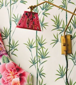 Isabella Wallpaper by Harlequin Porcelain / Bamboo