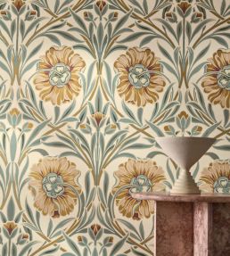 Isadora Wallpaper by Casamance Vert anglais/celadon