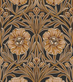 Isadora Wallpaper by Casamance Noir/dore