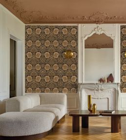 Isadora Wallpaper by Casamance Noir/dore