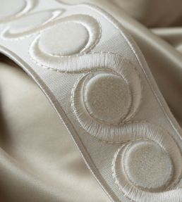 Isadora Velvet Border Trimming by Samuel & Sons Pearl