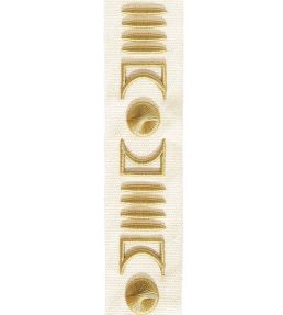 Isadore Embroidered Braid 45mm Trimming by Houles 9020