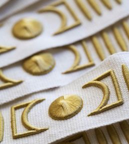 Isadore Embroidered Braid 45mm Trimming by Houles 9400