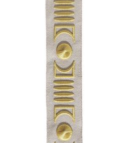 Isadore Embroidered Braid 45mm Trimming by Houles 9820