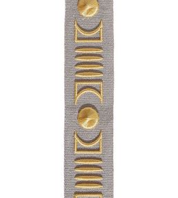 Isadore Embroidered Braid 45mm Trimming by Houles 9910