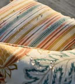 Ishi Outdoor Fabric by Sanderson Hibiscus/Botanical Green