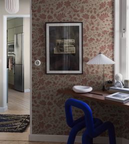 Isidor Wallpaper by Borastapeter Wine