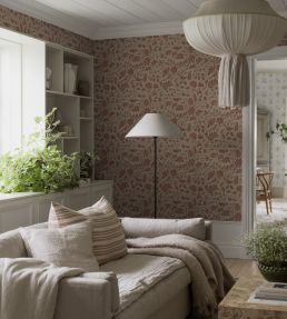 Isidor Wallpaper by Borastapeter Wine