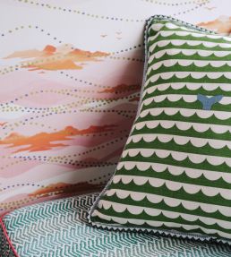 Island Atmosphere Wallpaper by Christopher Farr Cloth Apricot