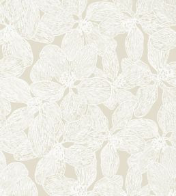 Island Orchid Wallpaper by Thibaut Beige
