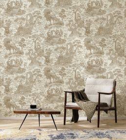 Islet Hoping Toile Wallpaper by Josephine Munsey Stone