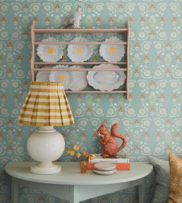 Isolde Wallpaper by Borastapeter Blue