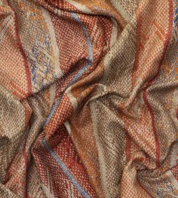 Isthmus Fabric by Andrew Martin Brick Chocolate