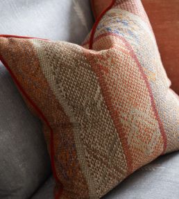 Isthmus Fabric by Andrew Martin Brick Chocolate