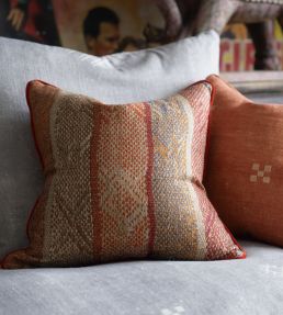 Isthmus Fabric by Andrew Martin Brick Chocolate