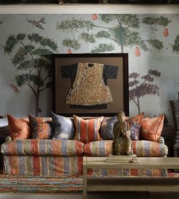 Isthmus Fabric by Andrew Martin Brick Green