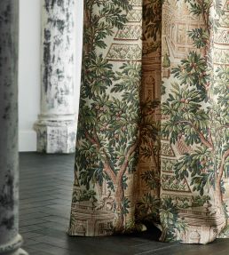 Italian Garden Fabric by Zoffany Indigo