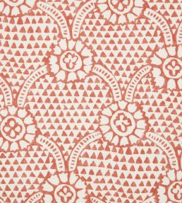 Ivan Fabric by Volga Linen Terracotta/Oyster