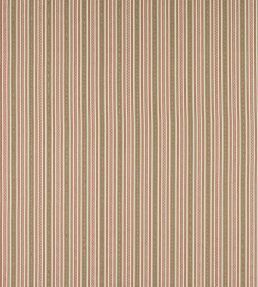 Ivo Stripe Fabric by Jane Churchill Red/Green