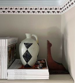 Ivy Chaplet Border Wallpaper by CommonRoom Wine