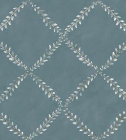 Ivy Garland Wallpaper by Coordonne Sapphire