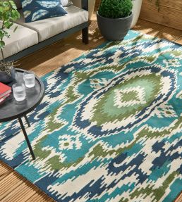 Harlequin Ixora rug Emerald/Palm/Chartreuse 442007-140200 Emerald/Palm/Chartreuse