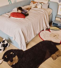 Lorena Canals Jack the dog rug Coffee Bean C-JACK Coffee Bean