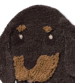 Lorena Canals Jack the dog rug Coffee Bean C-JACK Coffee Bean