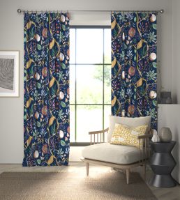 Jackfruit And The Beanstalk Fabric by Scion Midnight