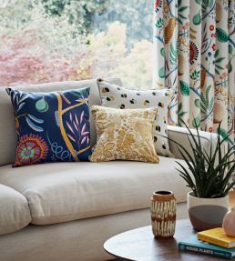 Jackfruit And The Beanstalk Fabric by Scion Midnight