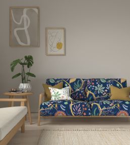 Jackfruit And The Beanstalk Fabric by Scion Midnight