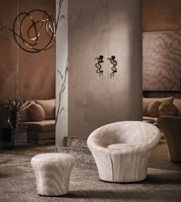 Jacopo Fabric by Zinc Silver Grey