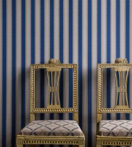 Jagged Stripe Wallpaper by Langelid Von Bromssen Denim