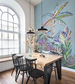 Jaipur Garden Mural by Jannelli&Volpi Blue