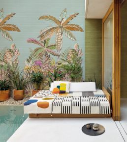Soie Tropical Wallpaper by Jannelli&Volpi Olive