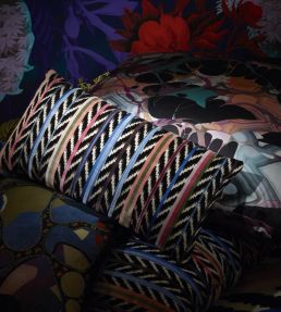 Jaipur Stripe Cushion 60 x 30cm by Christian Lacroix Azur