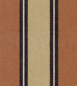 Jaipur Stripe Fabric by JORO Brick/Walnut