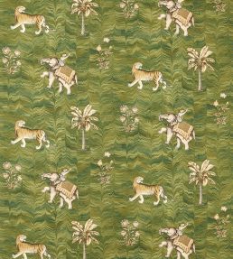 Jaipur Fabric by Zoffany Deep Moss