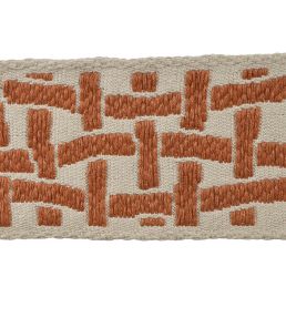 Jakarta Jacquard Braid 80mm Trimming by Houles Ocre