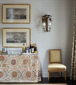 Jake Wallpaper by Schumacher Quiet Pink